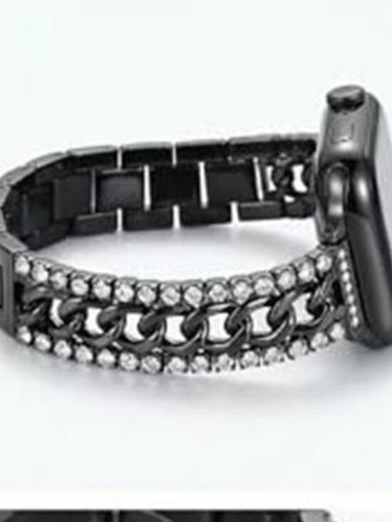 NEW Black Diamond Bling Luxury Apple Watch Band